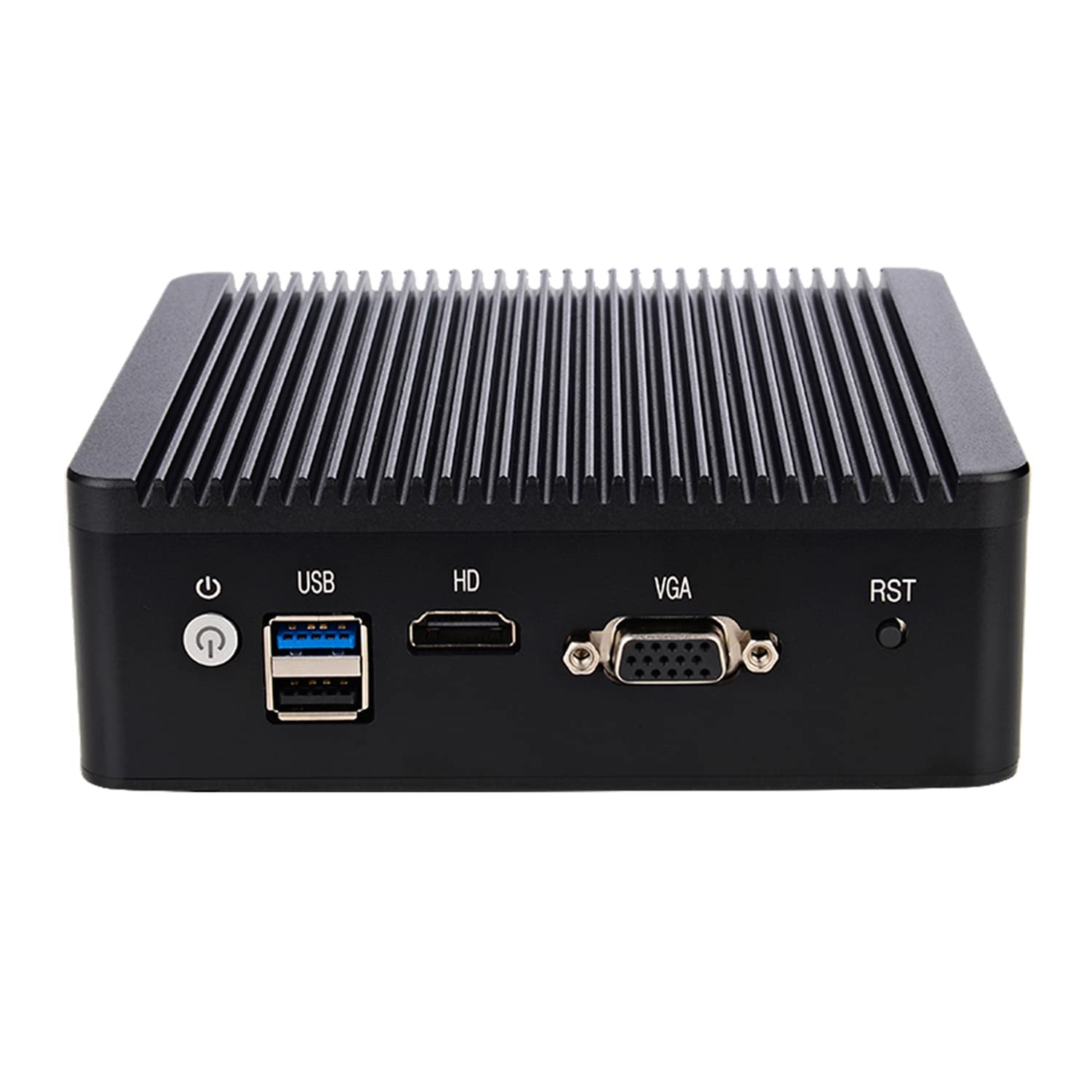 Міні ПК HUNSN RC01 J1900 4 x Intel I211 LAN 2 x USB HDMI VGA SIM Slot Barebone System, фото №2