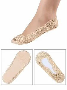 Шкарпетки Hestya без швів з мереживом, протиковзкі, невидимі, 10 пар synthetic.ua - Фото 1