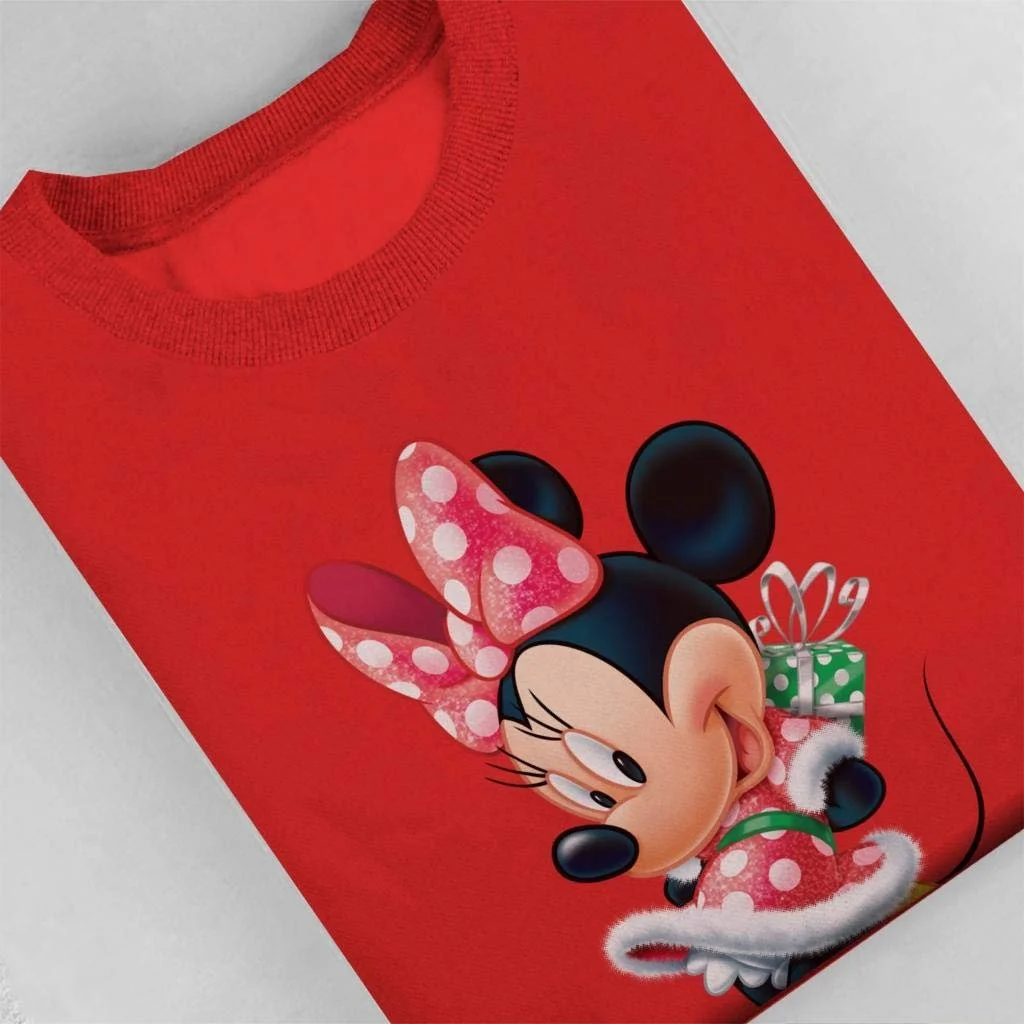 Женский свитшот Disney Рождественская Минни Маус с подарком, фото №4 Женский свитшот Disney Рождественская Минни Маус с подарком, фото №4