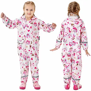 Дитячий дощовий комбінезон Fewlby, дощове пончо, дощовик для хлопчиків і дівчаток - Фото 1