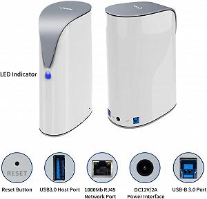 Сетевое хранилище SSK Cloud SSM-F100 4TB Grey synthetic.ua - Фото 1