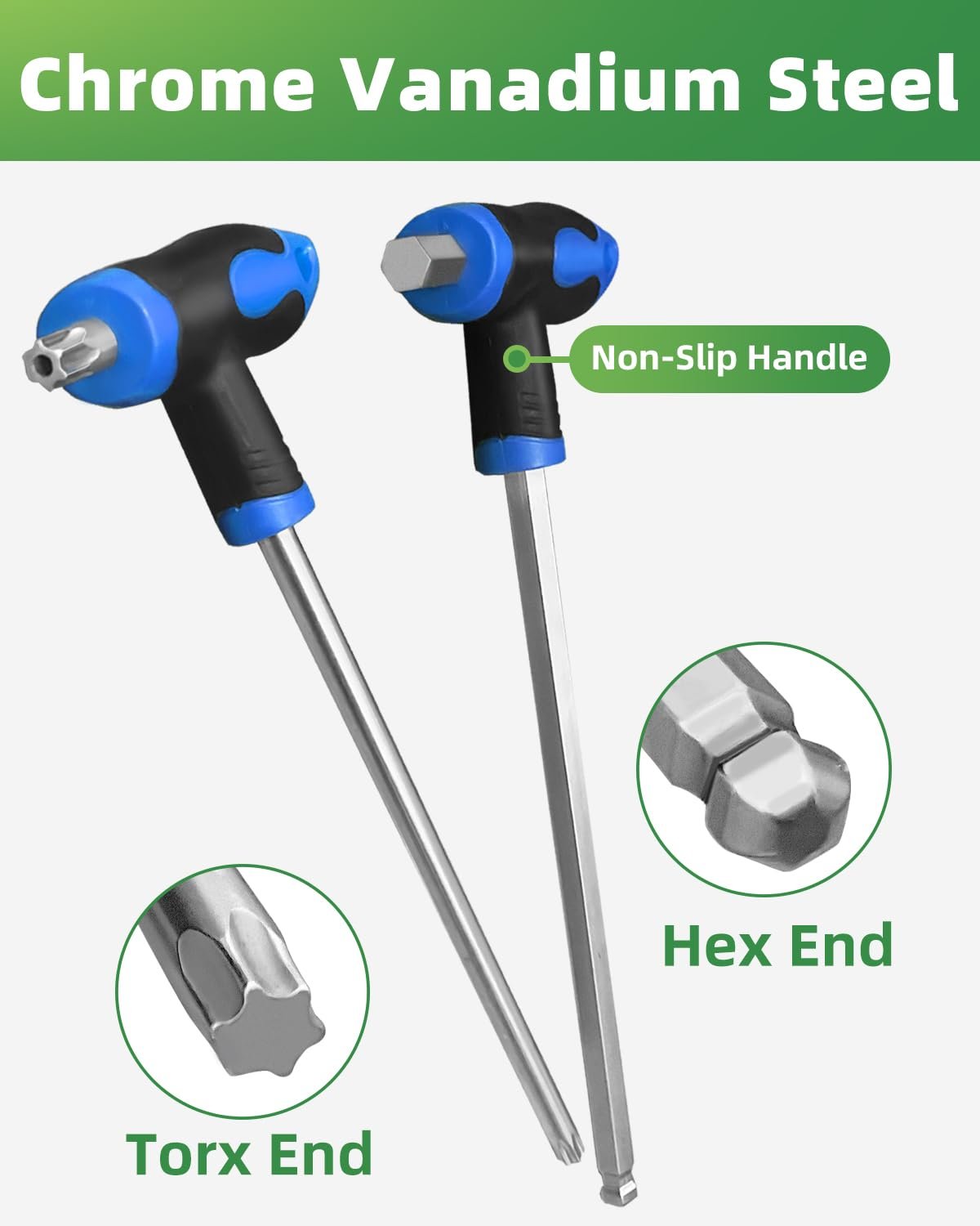 Набор отверток Rhinos 16 единиц Hex Torx, фото №3 Набор отверток Rhinos 16 единиц Hex Torx, фото №3