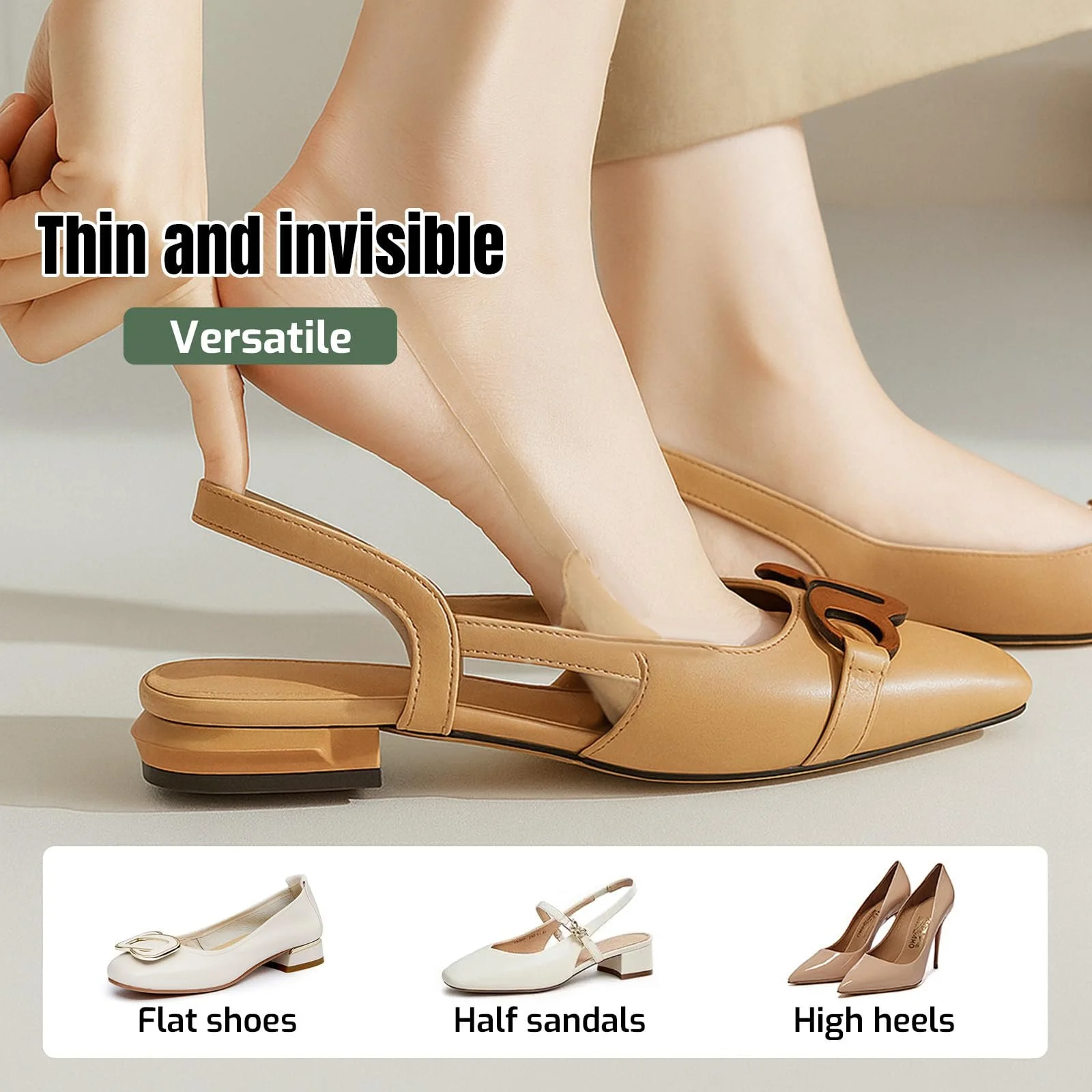 6 пар жіночих невидимих шкарпеток, фото №5