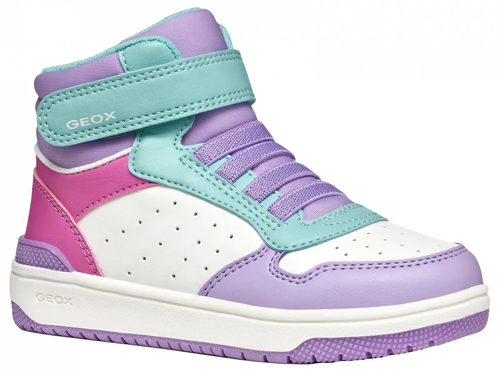 Кросівки Geox WASHIBA гладка шкіра червоний дитячі, фото №2