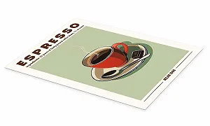 Постер TAlex Coffee Espresso Milan 1906 30 x 40 см Зеленый synthetic.ua - Фото 1