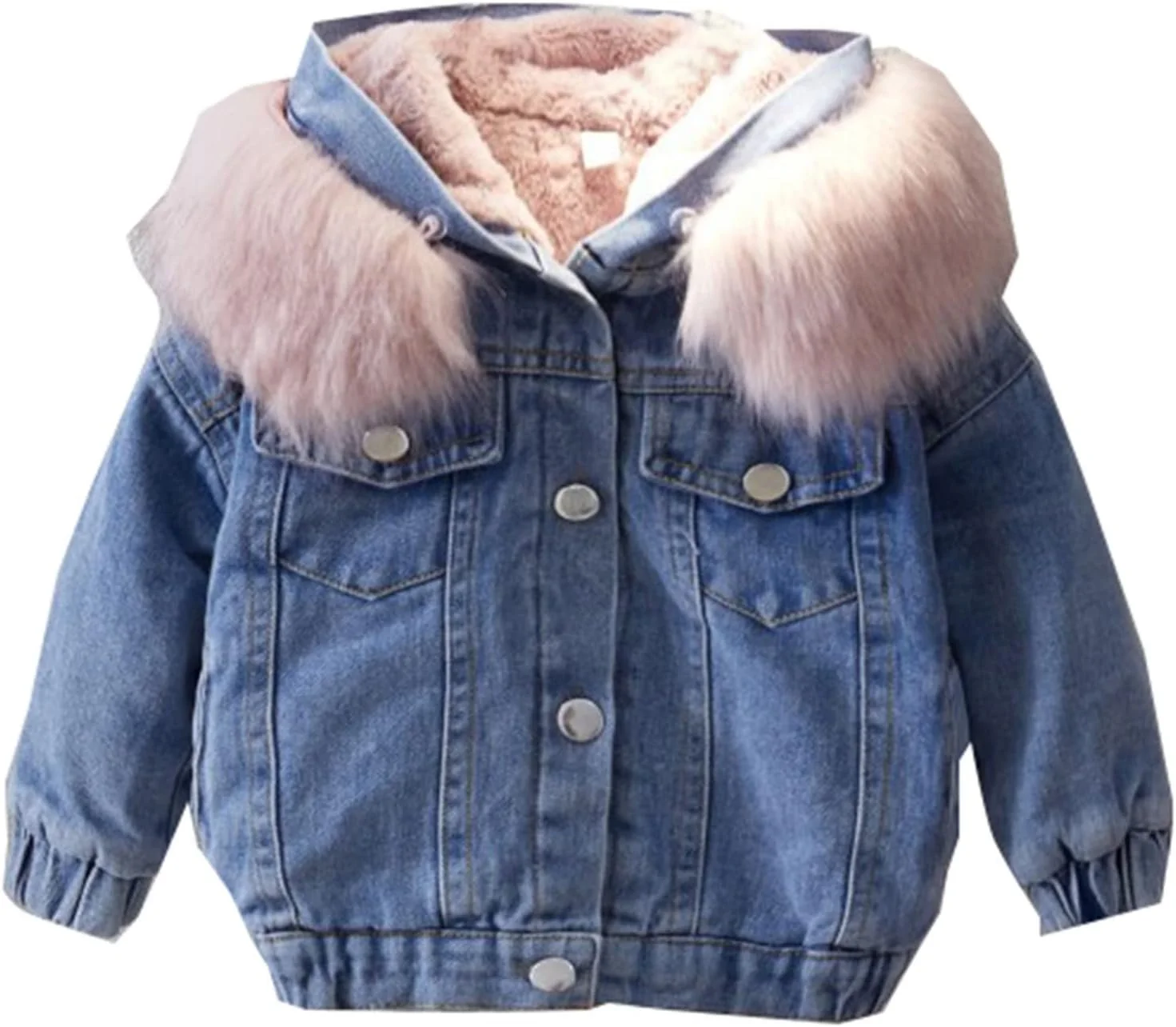 Зимова куртка для хлопчиків Флісова Тепла Джинсова, фото №1