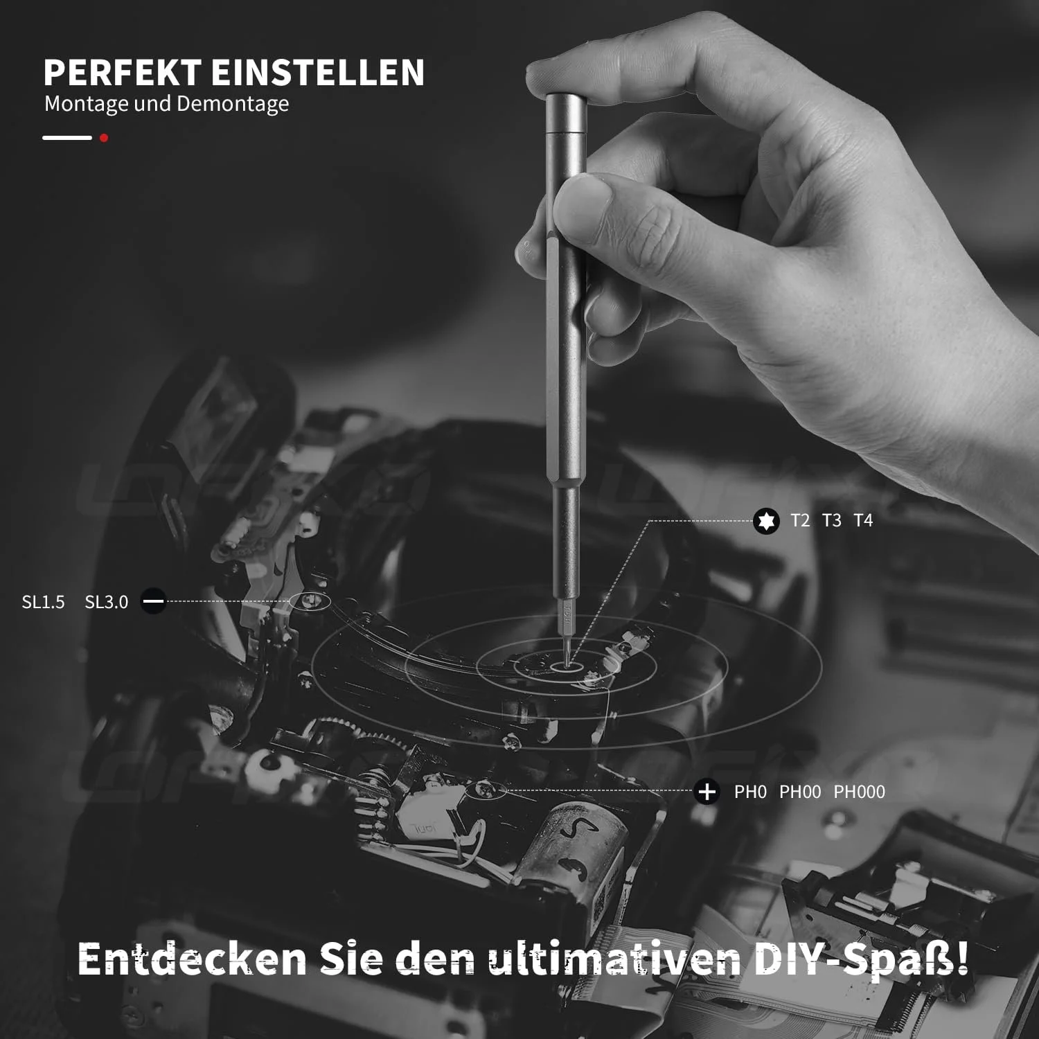 Набір прецизійних викруток магнітний Torx Pentalobe Triwing Flathead Phillips 25-в-1 для iPhone/Xbox/Switch/Mac, фото №5