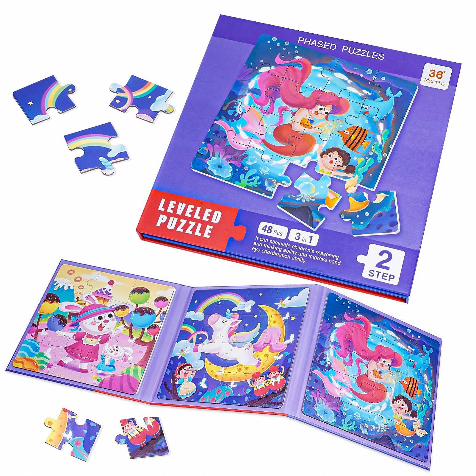 Пазл магнитный 155 деталей 17 x 17 см 3-7 лет, фото №1