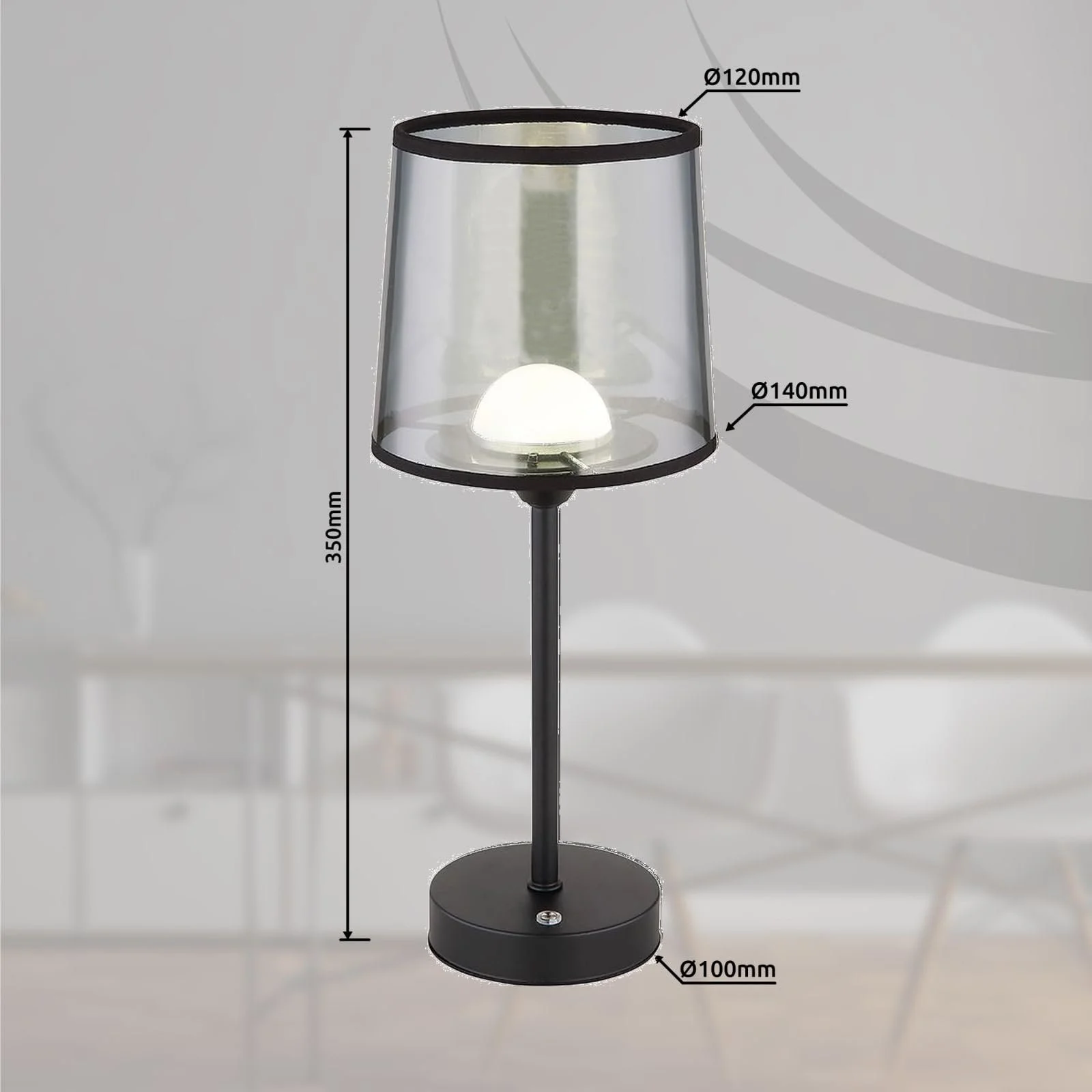 Настільна лампа LED Акумуляторна Бездротова Touch Dimmer Зміна кольору Warm/Neutral White, фото №6