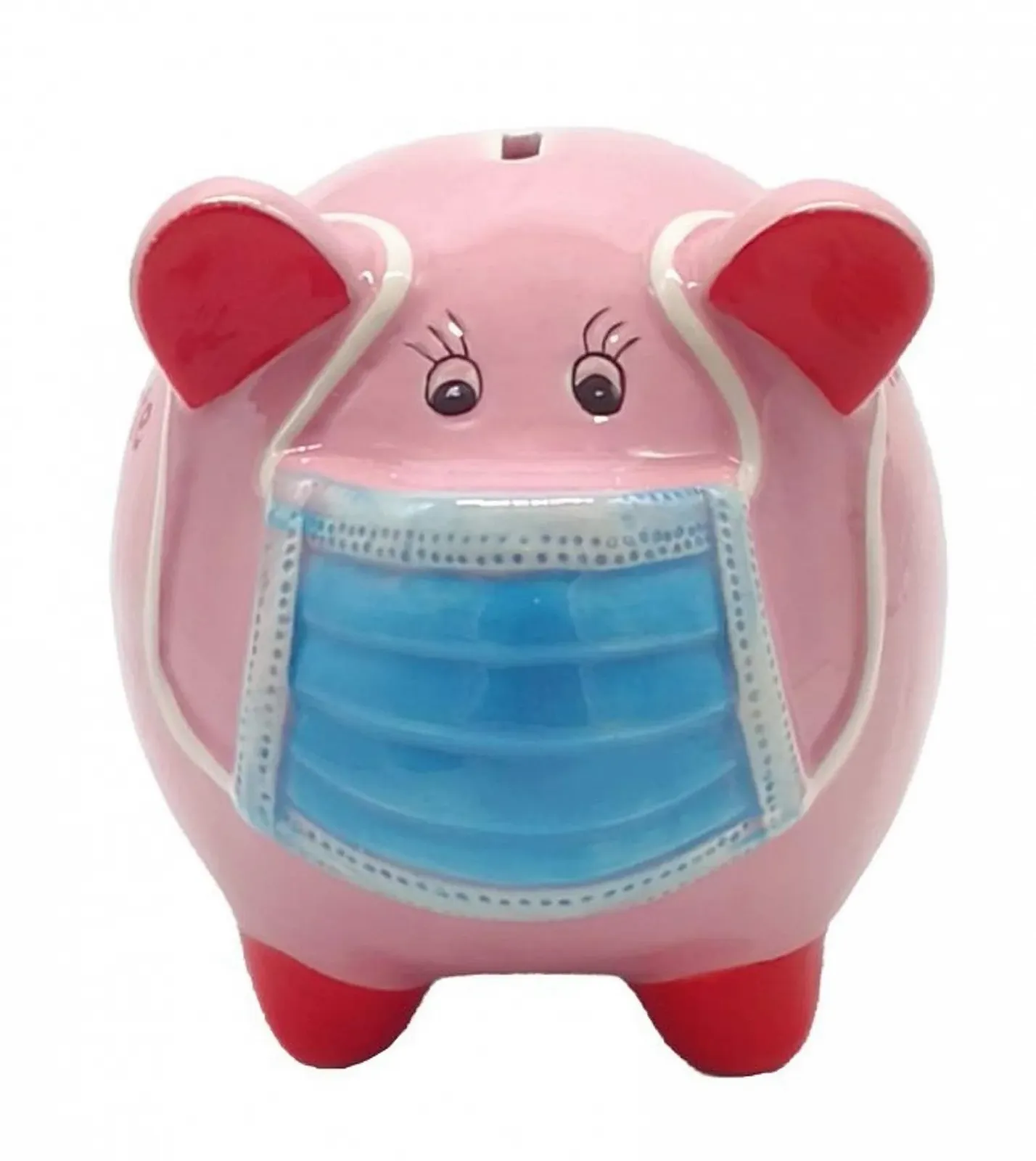 Скарбничка Свинка в масці Керамічна 16 см, фото №2