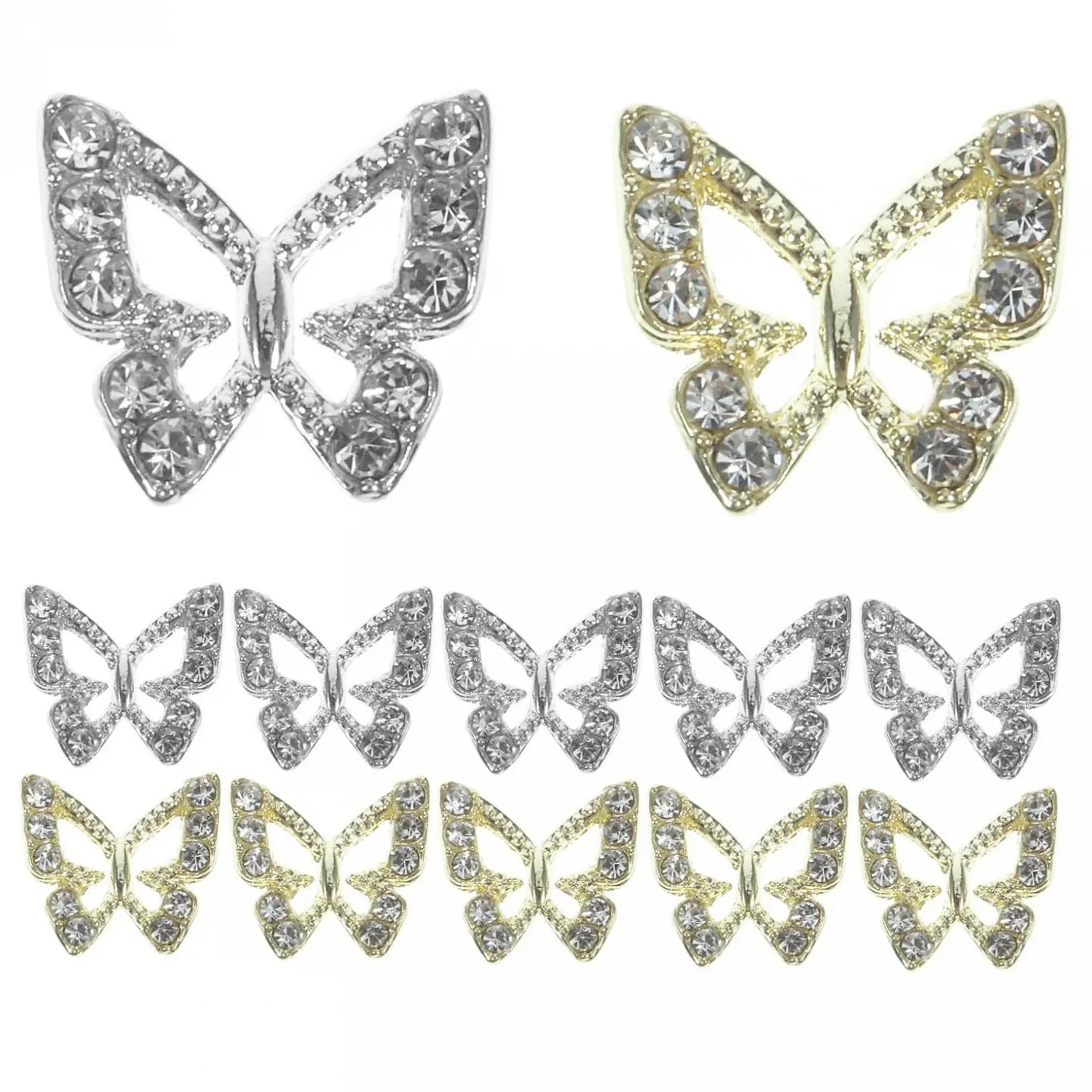 Украшения для ногтей Бабочки Healeved, 20 шт., фото №1