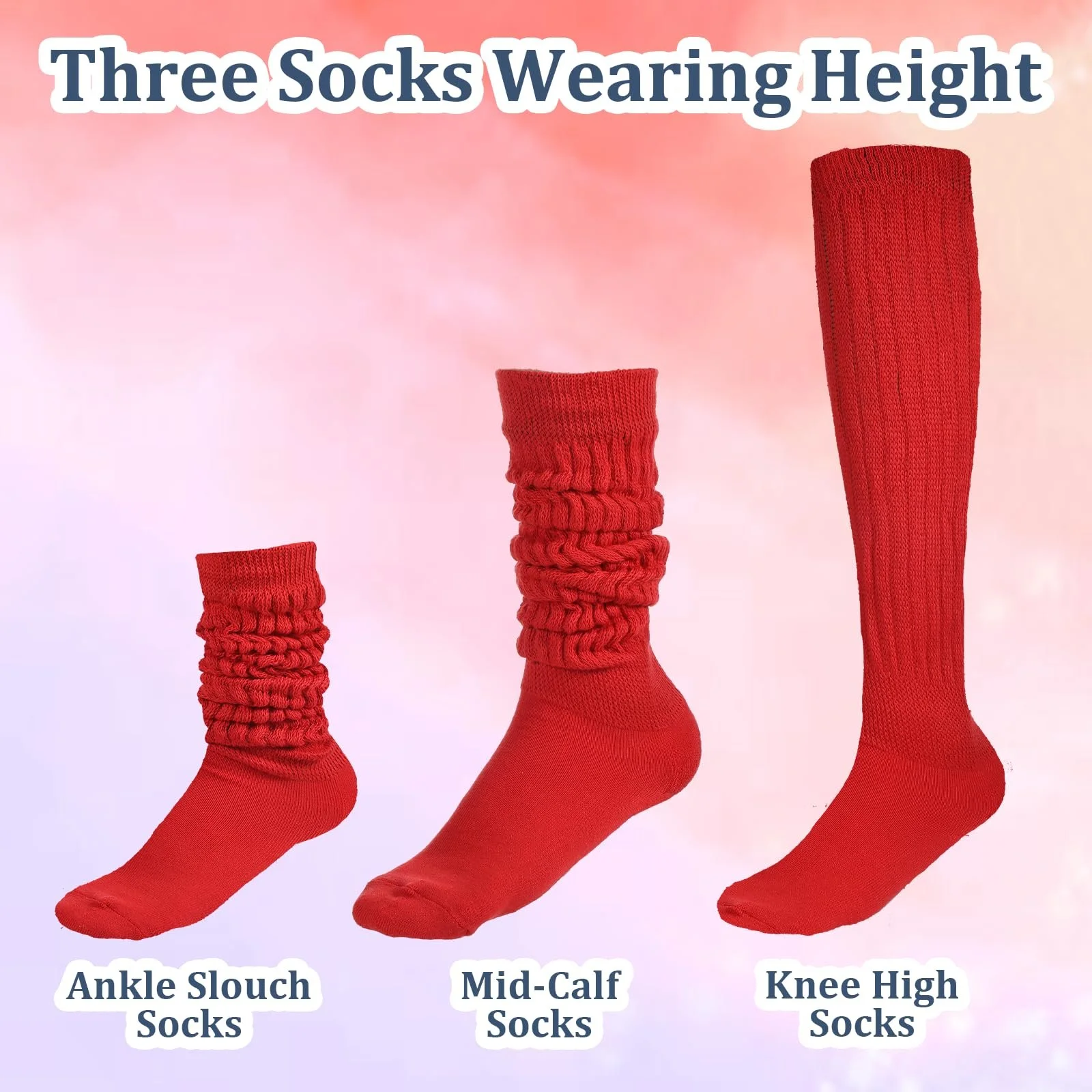 Очень длинные костюмные носки, женские неоновые гольфы, женские носки-гармошки, вязаные носки для сапог, спортивные носки, многослойные носки, неоновая одежда в стиле 90-х, термоноски, наряд в стиле 80-х, фото №4