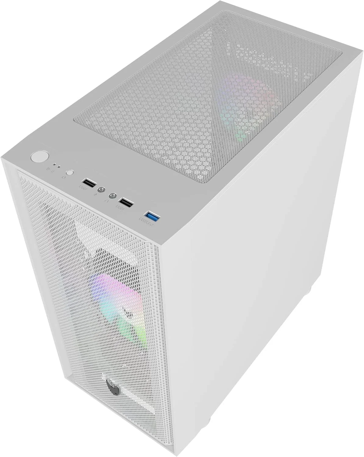 Корпус для ПК Oversteel AERIS / RGB / Без БЖ / Білий, фото №3 Корпус для ПК Oversteel AERIS / RGB / Без БЖ / Білий, фото №3