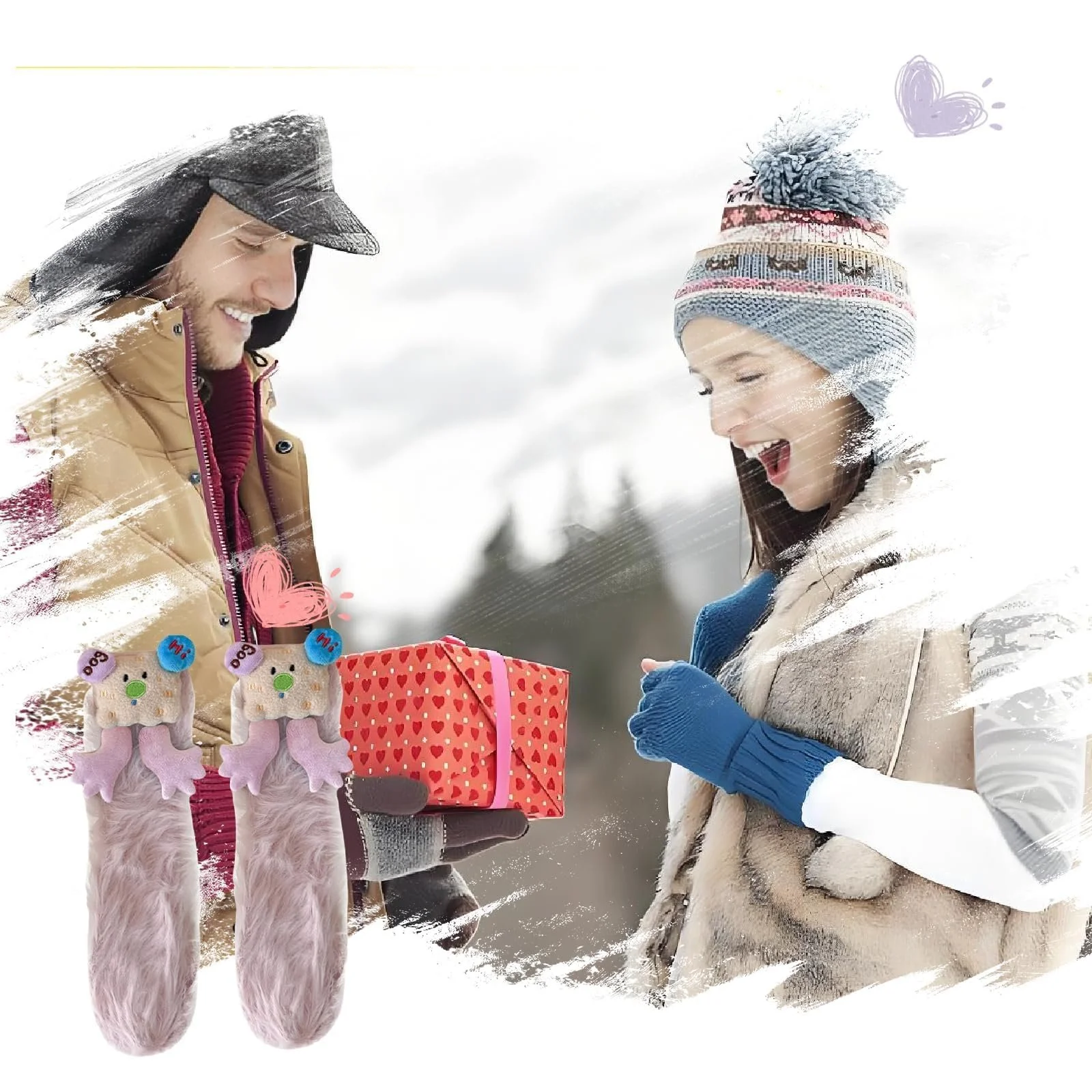 1 пара пухнастих шкарпеток, фото №5