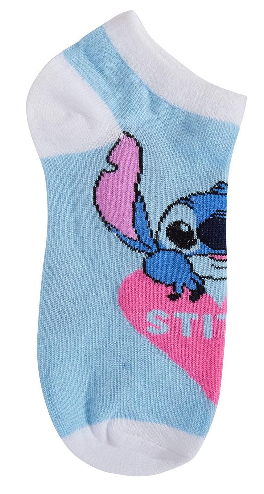 Носки Disney Lilo & Stitch Женские 3 пары Подростковые носки-следки для девочек, фото №4