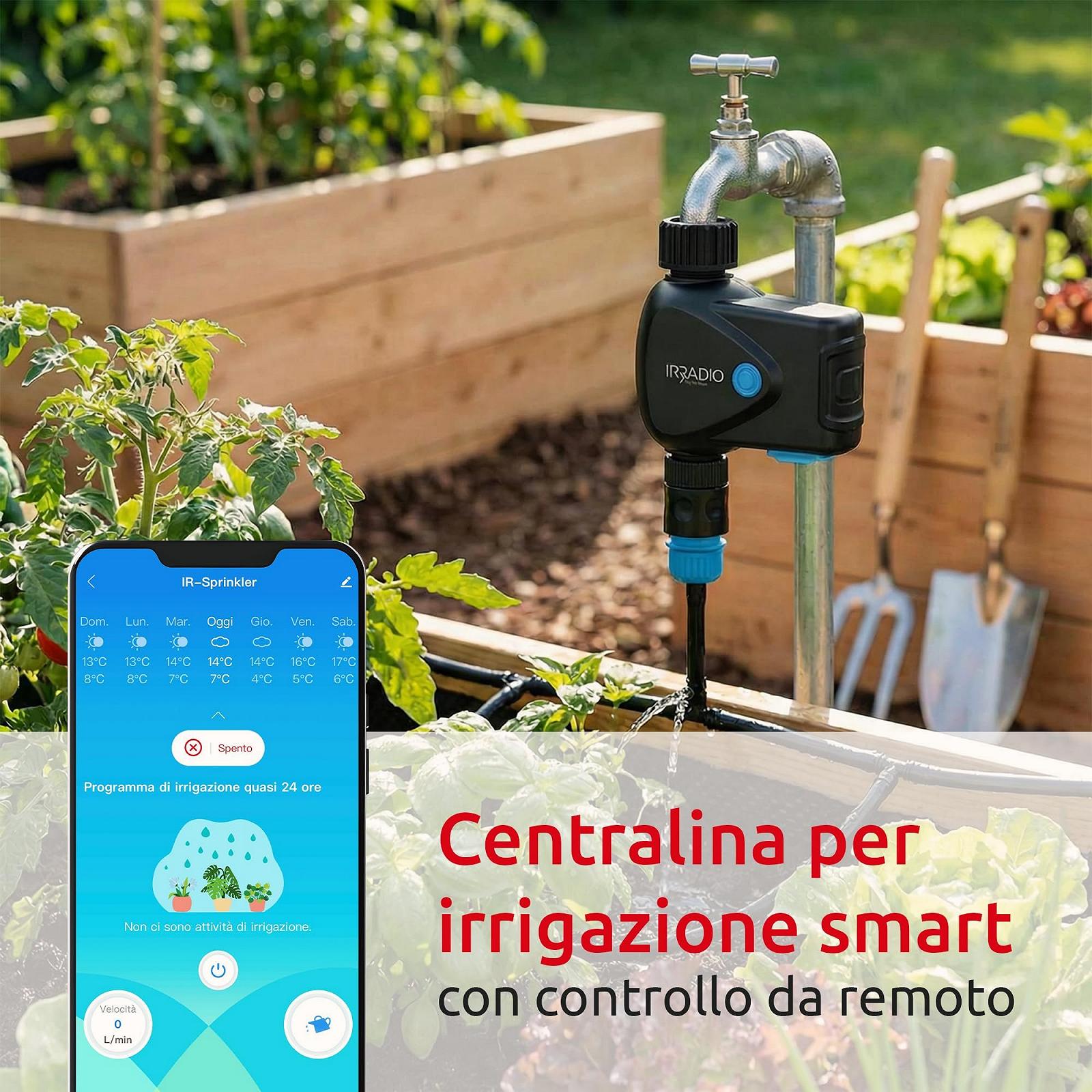 Контролер, таймер поливу IRRADIO IR-SPRINKLER Smart WiFi з витратоміром, фото №7 Контролер, таймер поливу IRRADIO IR-SPRINKLER Smart WiFi з витратоміром, фото №7
