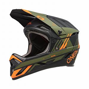 Шлем O'NEAL Горный велосипед MTB Downhill ABS Вентиляционные отверстия для воздушного потока и охлаждения ABS Внешняя оболочка Backflip Helmet Strike V.23 Взрослые Черный, Оранжевый, Оливковый, S - Фото 1