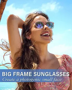 Поляризовані сонцезахисні окуляри Жіночі Великі Myiaur UV400 Захист Класичні synthetic.ua - Фото 1