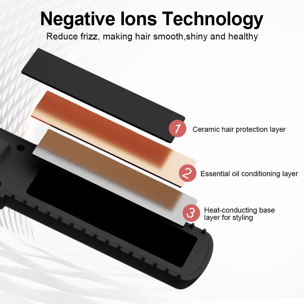 Випрямляч 2-в-1 бездротовий 4500 mAh з LCD-дисплеєм 160 °C - 220 °C, фото №4 Випрямляч 2-в-1 бездротовий 4500 mAh з LCD-дисплеєм 160 °C - 220 °C, фото №4