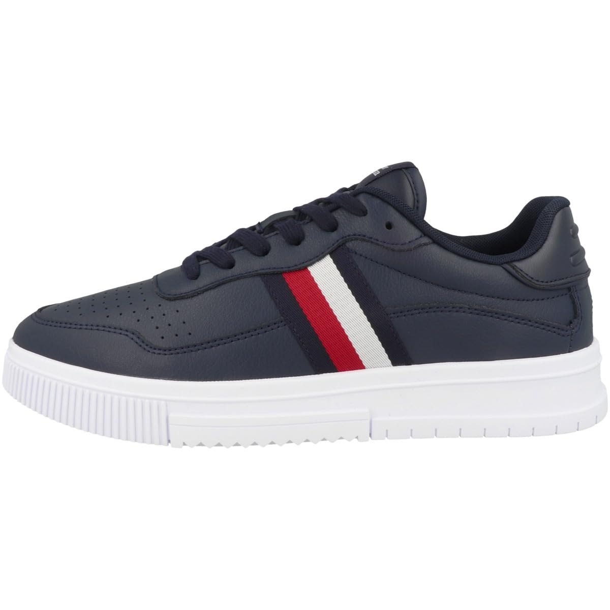 Кросівки Tommy Hilfiger Supercup Low Шкіряні в смужку, фото №1