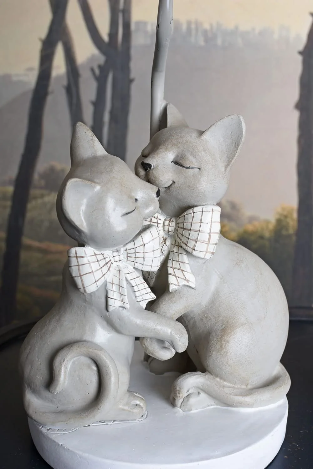 Настольная лампа Palazzo cw613 Фигурка кота для детской комнаты Белая, фото №4