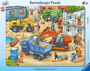 Пазл-рамка Ravensburger 06120 Крупная строительная техника - Фото 1