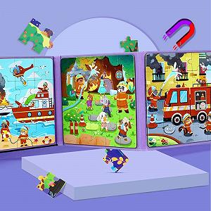 Детский магнитный пазл Animal Fire Protection 3 4 5 лет synthetic.ua - Фото 1