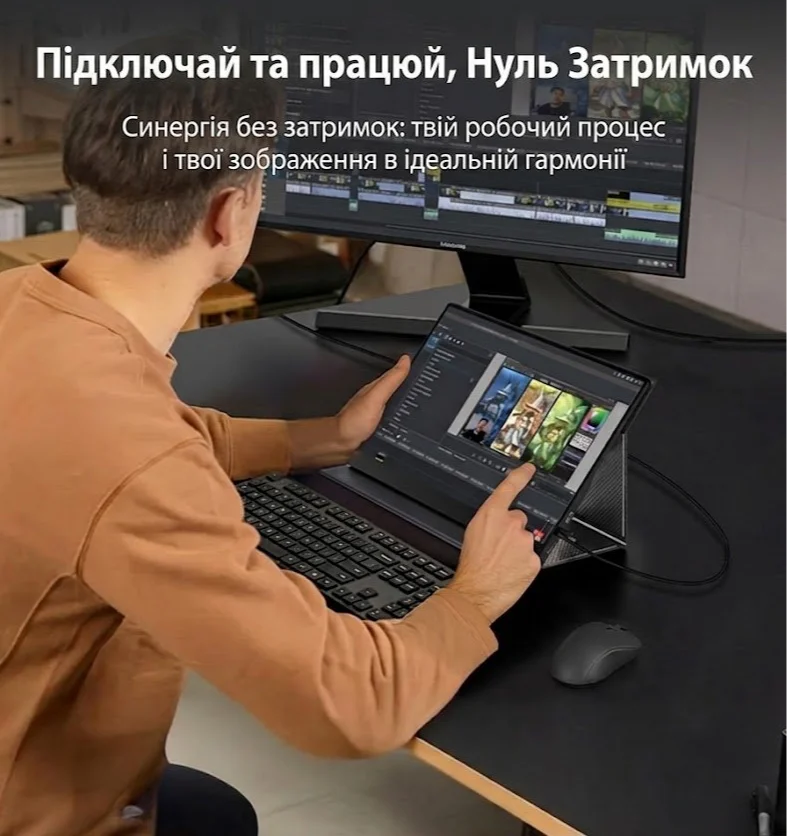 Монитор портативный сенсорный 15.6" UPERFECT UP15605 Full HD IPS 60 Гц, фото №2