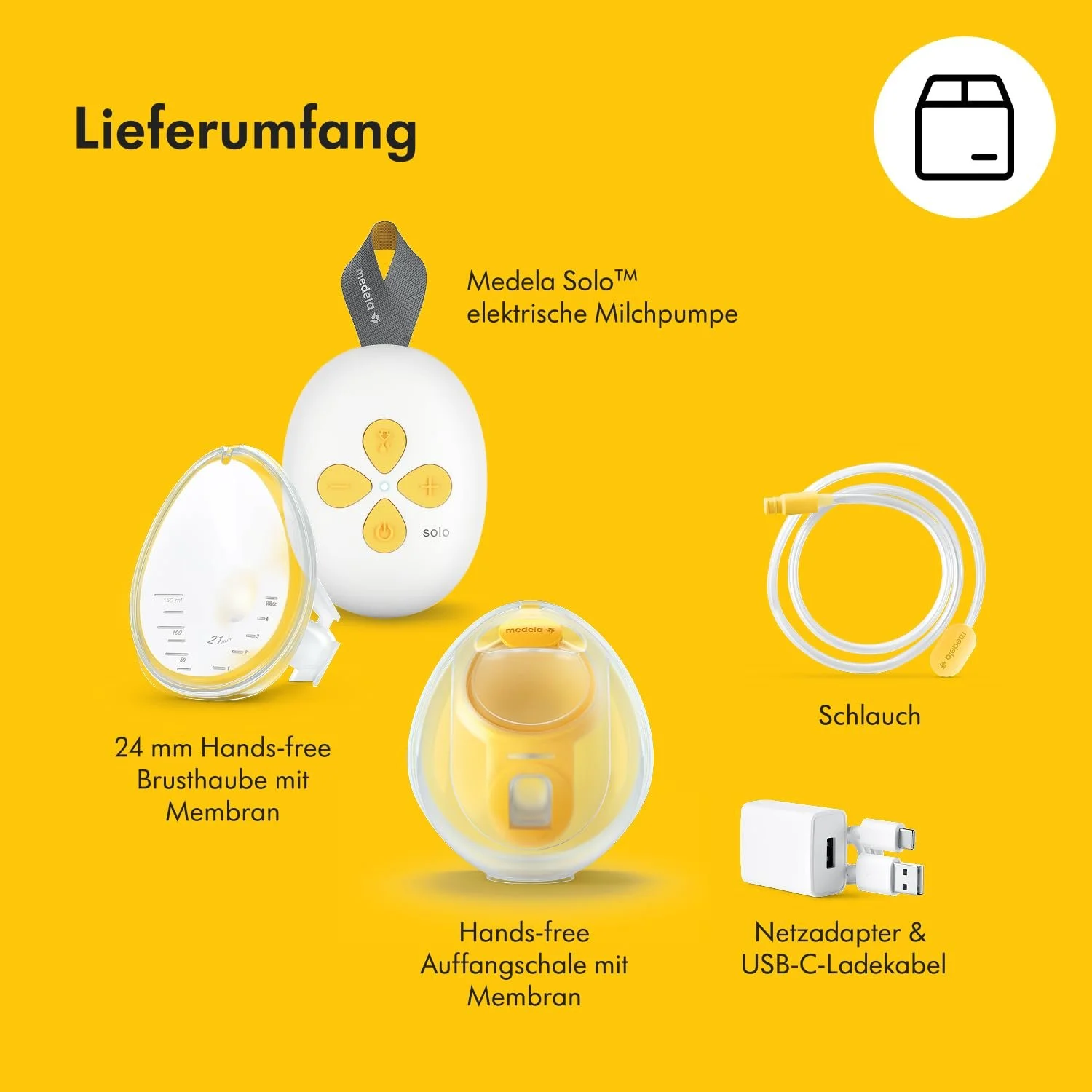 Молоковідсмоктувач електричний одинарний Medela Solo Hands-free, фото №12 Молоковідсмоктувач електричний одинарний Medela Solo Hands-free, фото №12
