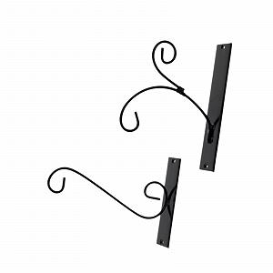 Кронштейн настенный металлический для подвесных корзин и растений 2 шт - Фото 1