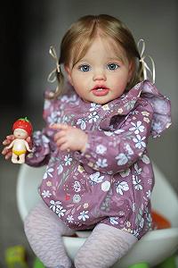Кукла Anano Reborn Baby Toddler Girls 24 Inch Lifelike Silicone Зубы и Волосы synthetic.ua - Фото 1