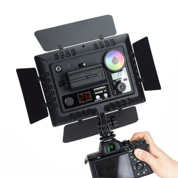 Постійне світло RGB LED пульт CRI 95 3200-5600K Yongnuo YN300 IV, фото №4