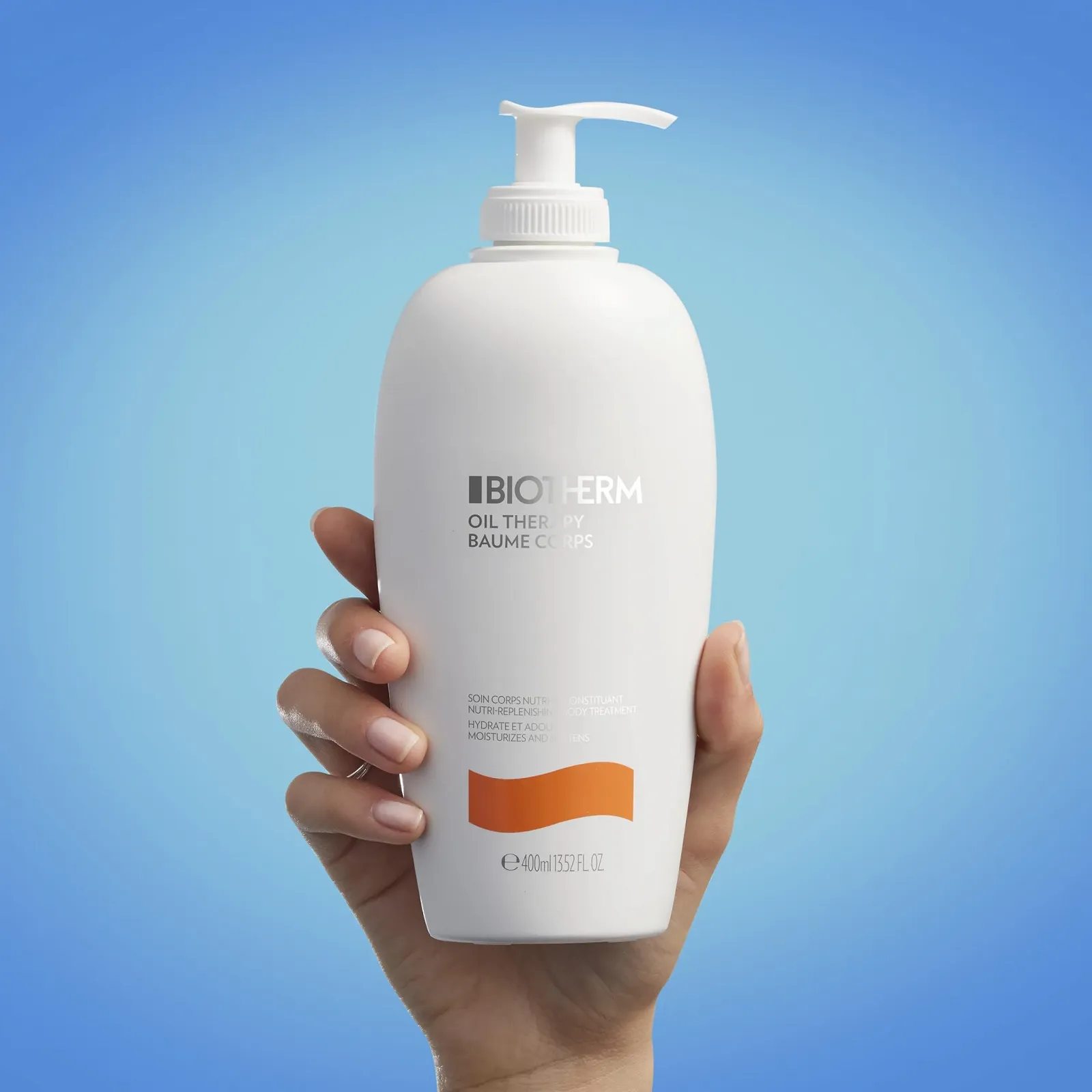 Лосьон для тела Biotherm Oil Therapy Baume Corps с ценными маслами для интенсивного увлажнения для грубой и сухой кожи, 400 мл, фото №3