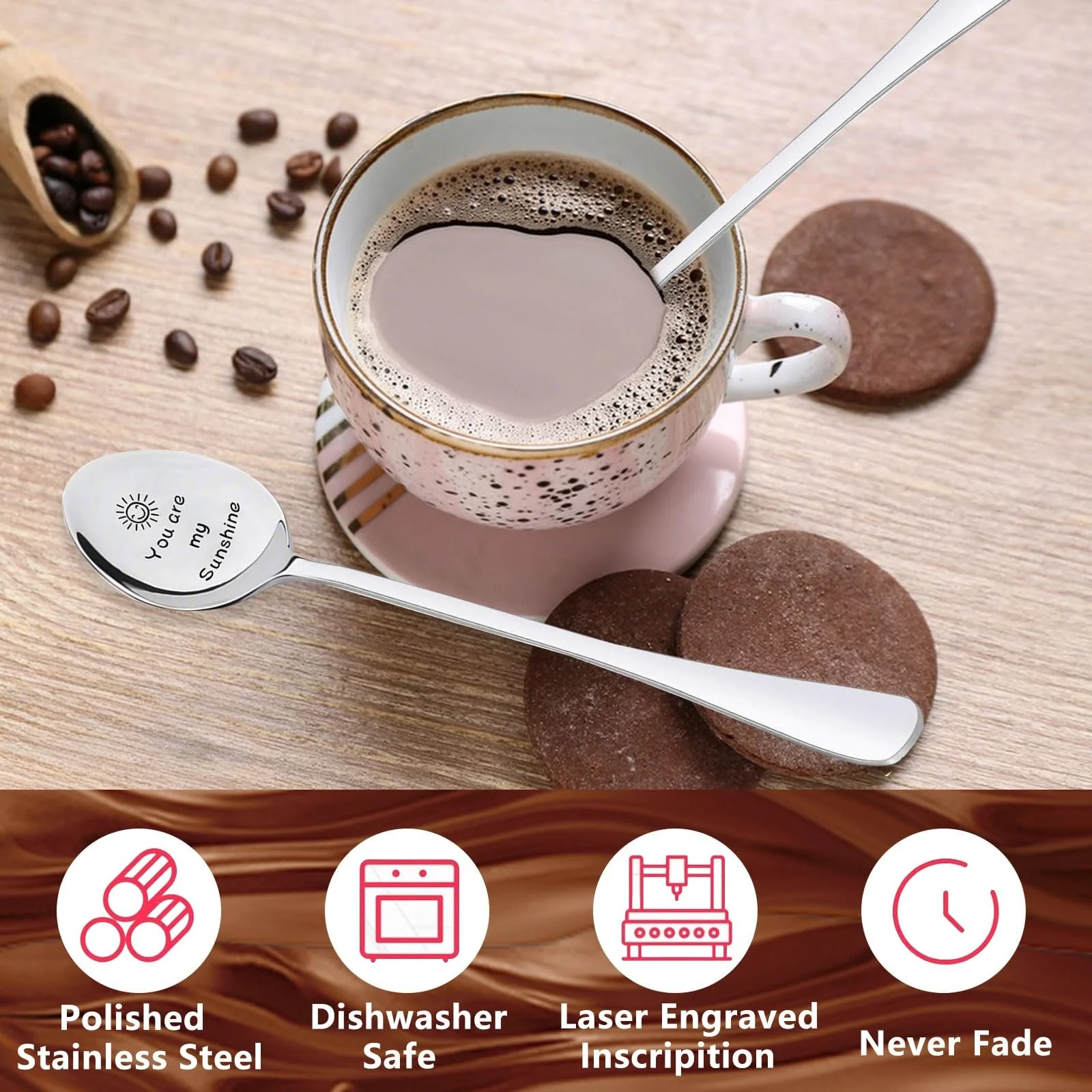 Ложка для Nutella, Кавові ложки з нержавіючої сталі, фото №3