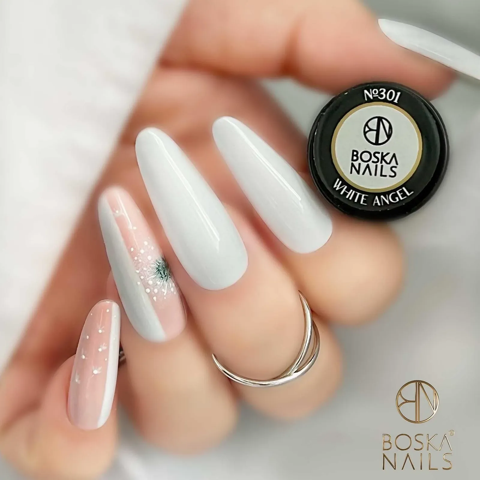 Гель-лак Boska Nails, набор из двух штук, DIVINE Collection, White Angel No.301, Black Light #302, 6 мл, фото №4 Гель-лак Boska Nails, набор из двух штук, DIVINE Collection, White Angel No.301, Black Light #302, 6 мл, фото №4
