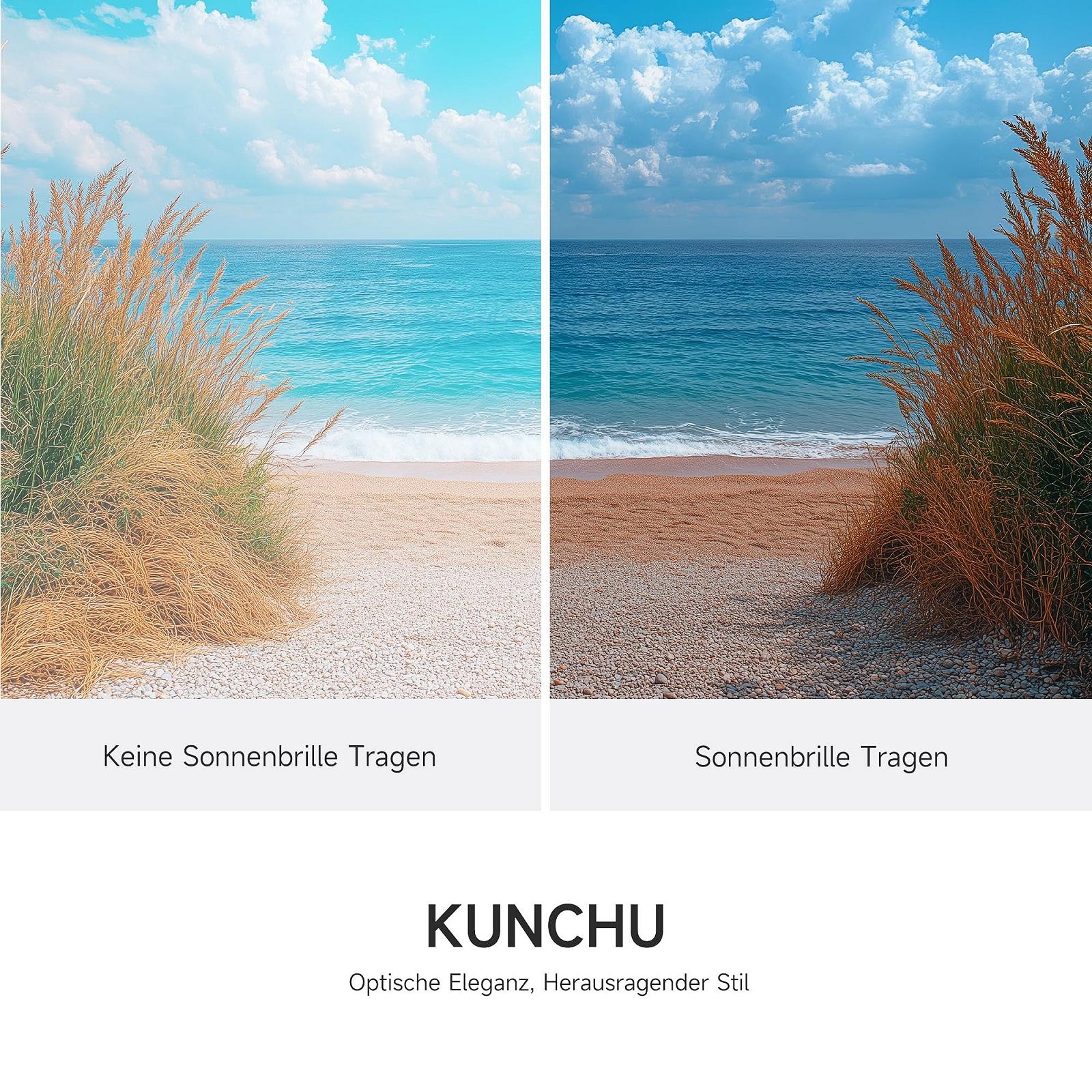 Сонцезахисні окуляри Kunchu Жіночі Поляризовані Великі Квадратні Металева Оздоба, фото №6