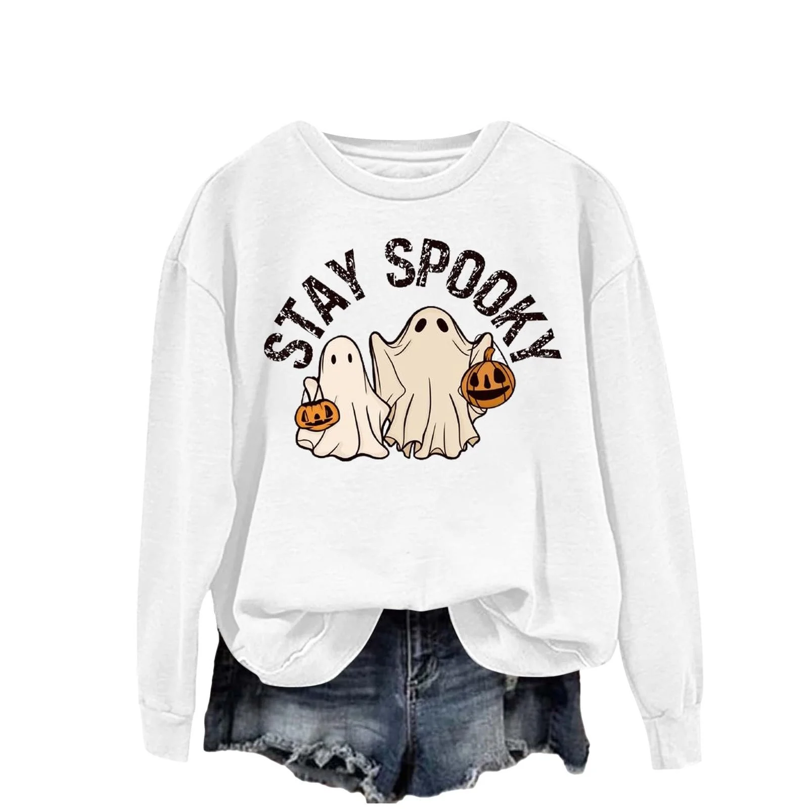 Жіноча Толстовка Generisch Вільний крій Кольорові варіації Хелловін Вампір, фото №2