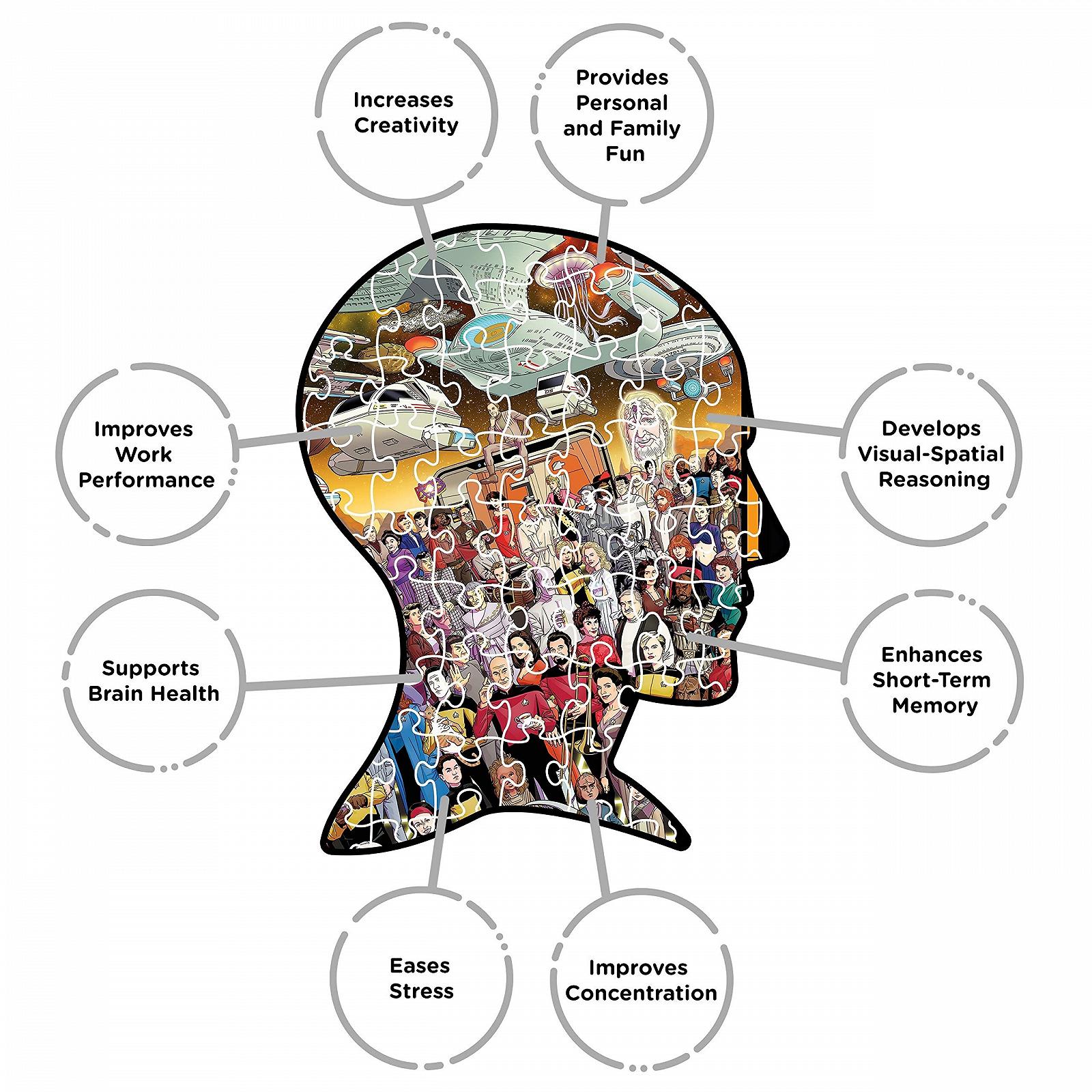 Пазл Aquarius Star Trek Next Gen 3000 деталей 32 x 45 дюймов, фото №5