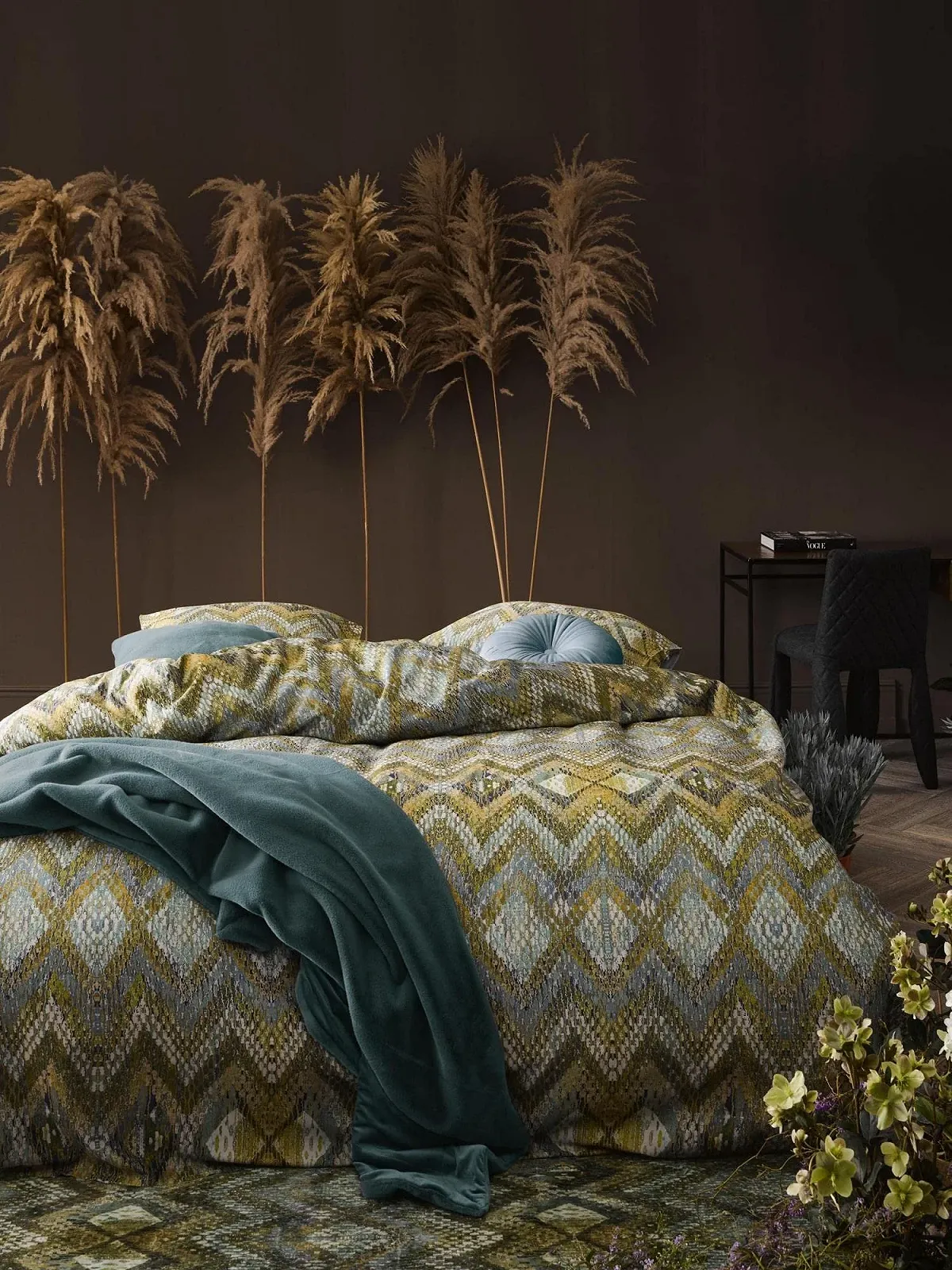 Плед Essenza Furry Denim, 150 x 200 см, 100% Поліестер, Однотонний, фото №4