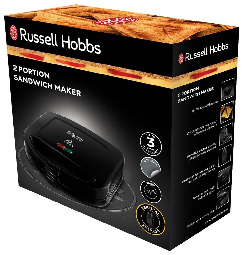 Сэндвичница Russell Hobbs Classics 24520-56 Черный, фото №2 Сэндвичница Russell Hobbs Classics 24520-56 Черный, фото №2
