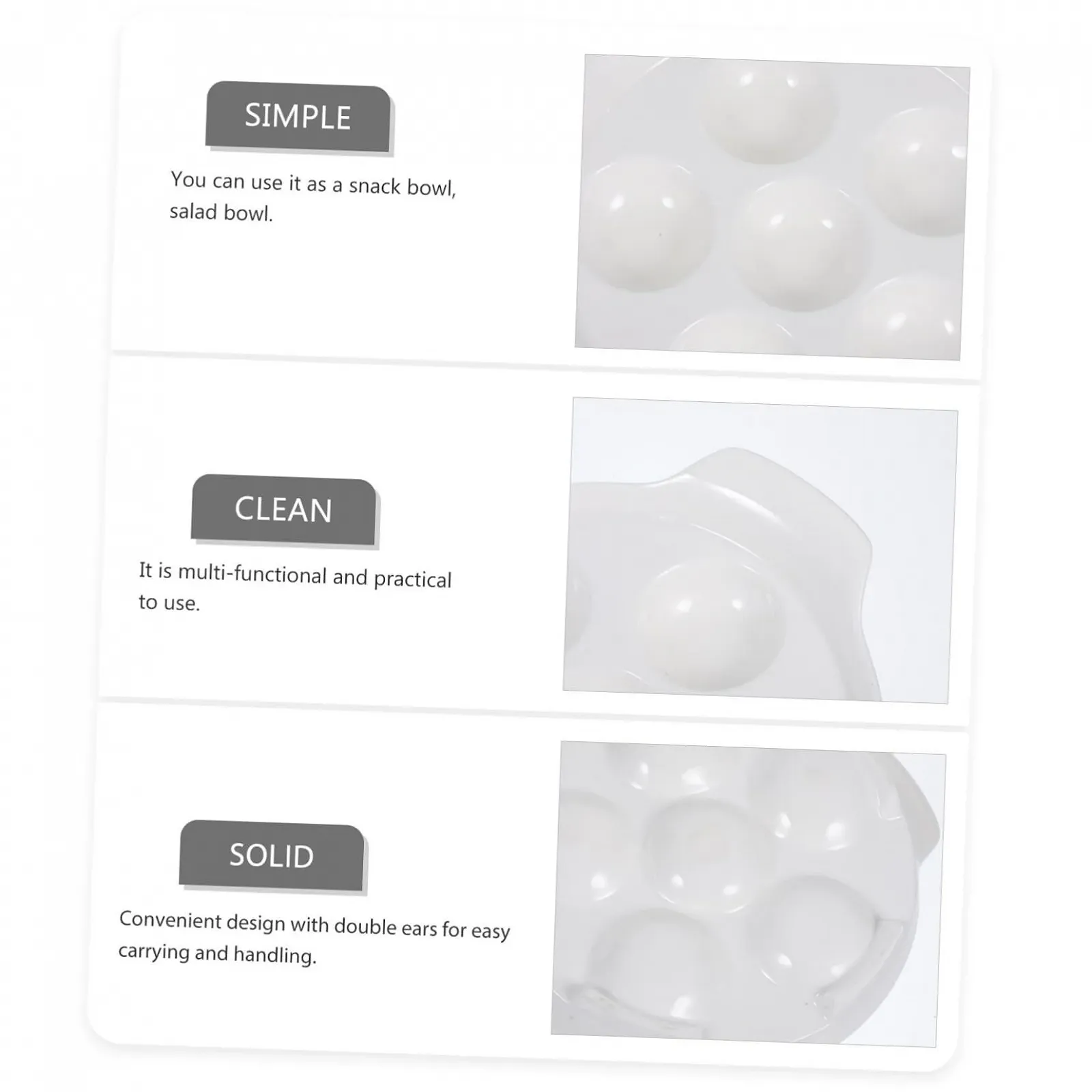 Форма для запекания улиток TOYANDONA 4 шт. керамическая термостойкая с ручками, фото №6