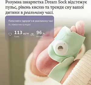 Набор Owlet Dream: Носок Dream + Камера 2 Розовый synthetic.ua - Фото 1