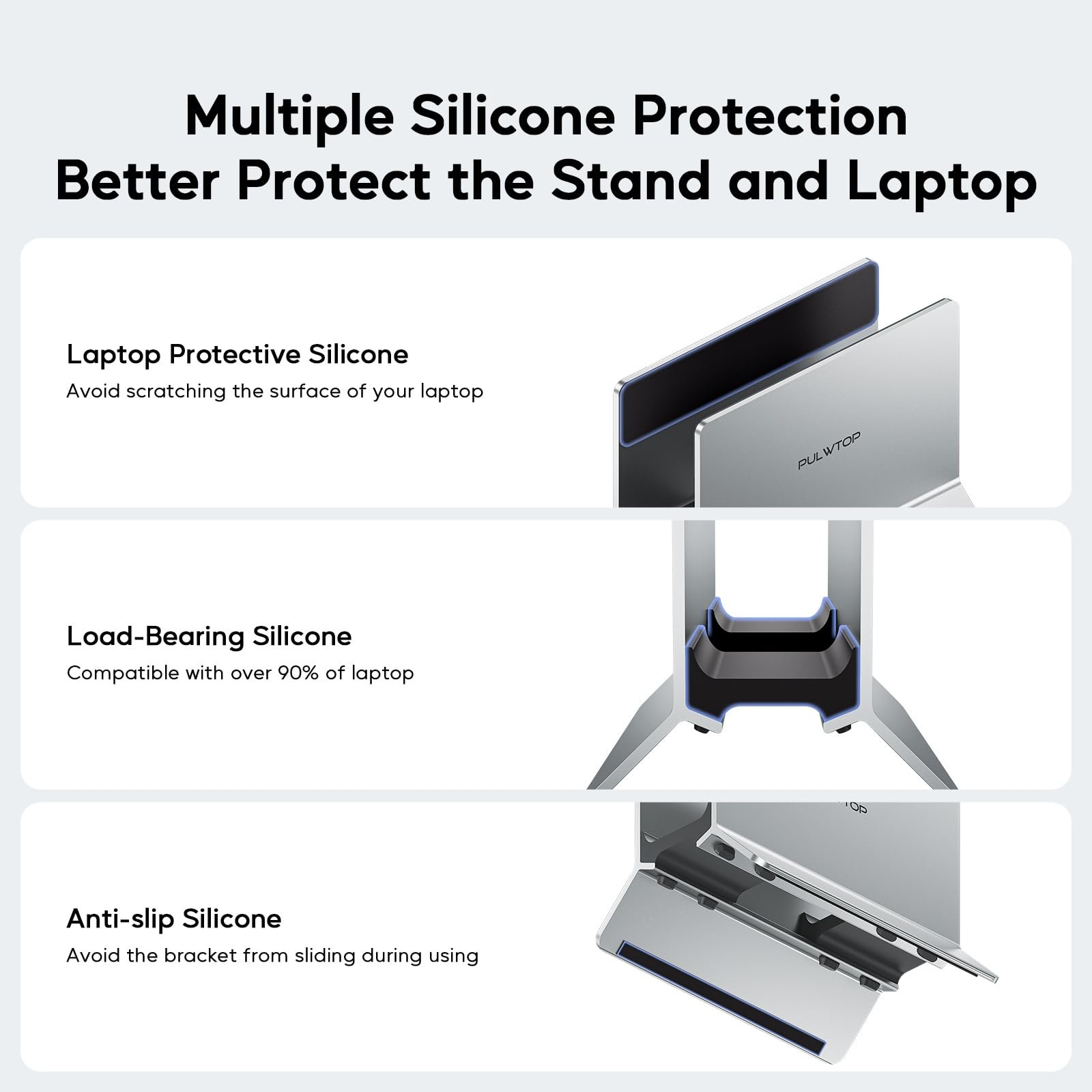 Подставка вертикальная для ноутбука, Алюминиевый держатель с регулируемой вертикальной подставкой для ноутбуков, Блокнот, MacBook Air, Pro, Планшетов и iPad, Подставка для ноутбука для Mac Mini, Серебряная, фото №7 Подставка вертикальная для ноутбука, Алюминиевый держатель с регулируемой вертикальной подставкой для ноутбуков, Блокнот, MacBook Air, Pro, Планшетов и iPad, Подставка для ноутбука для Mac Mini, Серебряная, фото №7