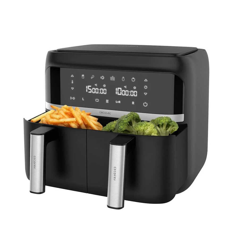 Фритюрница воздушная Cecotec Cecofry Advance Double 9 л 2850 Вт 2 корзины, фото №1 Фритюрница воздушная Cecotec Cecofry Advance Double 9 л 2850 Вт 2 корзины, фото №1