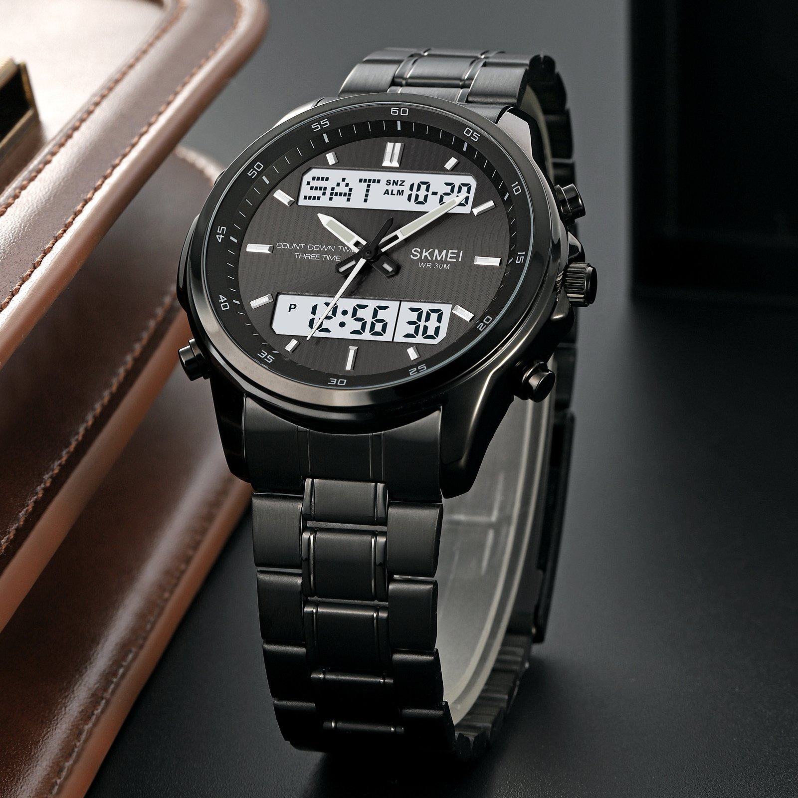 Годинник Skmei 2049BKWT Black-White, фото №3