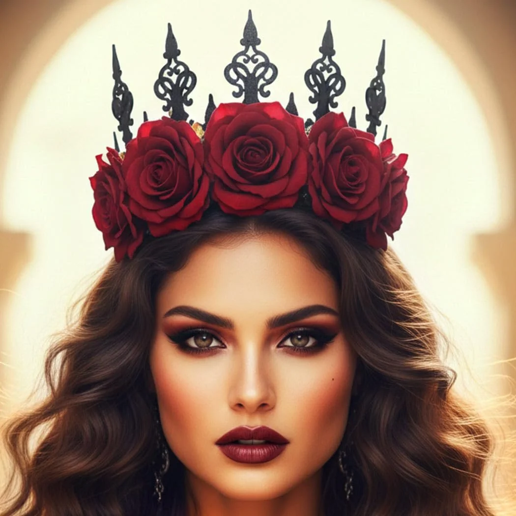 Вінок для волосся Квітка троянди Zoestar, фото №3