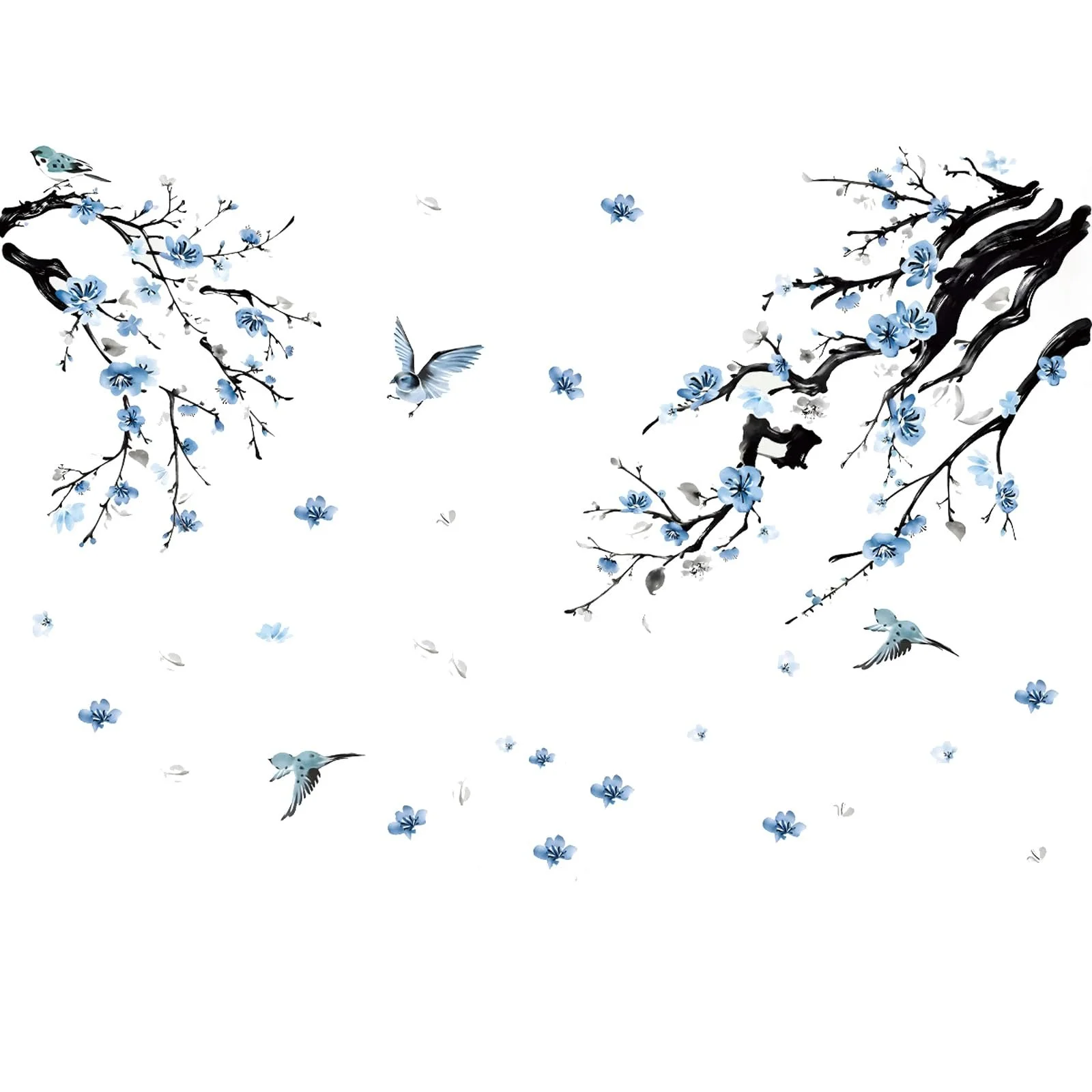 Наклейка на стіну milaosk Flowers Синій, фото №7