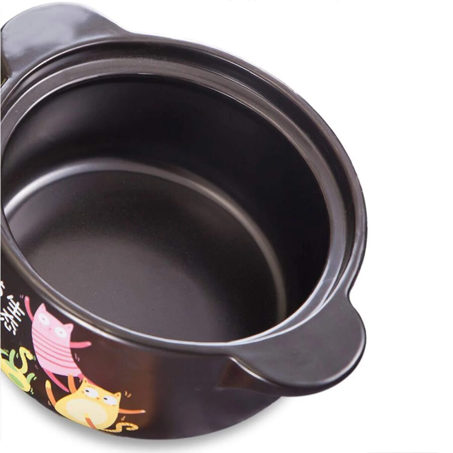 Каструля AIBAB керамічна емальована, жаростійка 3 л, фото №6 Каструля AIBAB керамічна емальована, жаростійка 3 л, фото №6