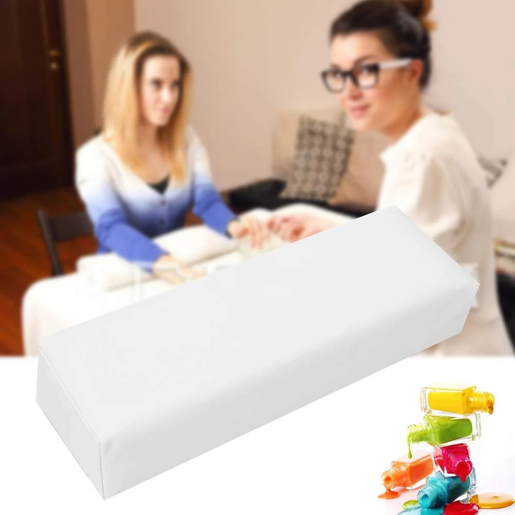 Подушка для рук для манікюру Шкіра PU М'яка подушка Білий, фото №3