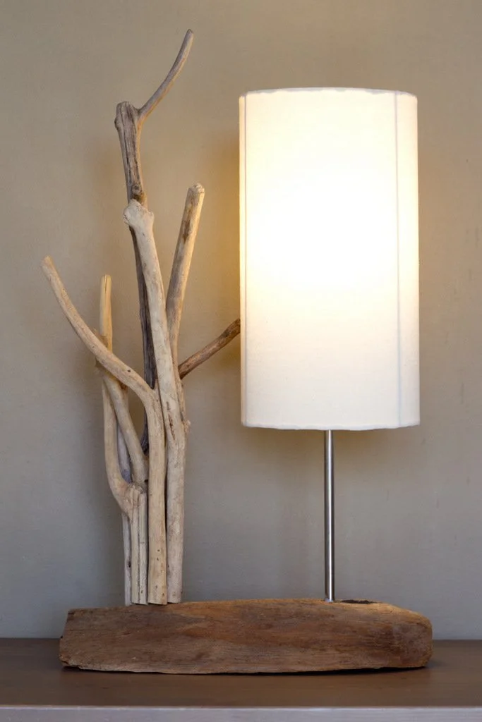 Настільна лампа HDmirrorR Werterhalt Madura Дрифтвуд Бавовна Ручна робота, фото №2